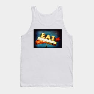 Eat Barbecue Vintage Sign Tank Top